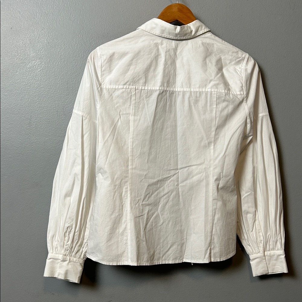 Sachin + Babi Elizabeth Top - White White Shirt Jacket size 4 - Picture 10 of 16